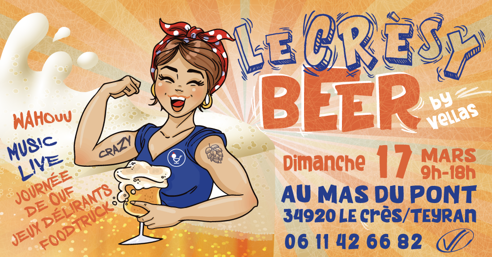 Le Crèsy Beer by Vellas 2024 de la Cave du Mas du Pont.