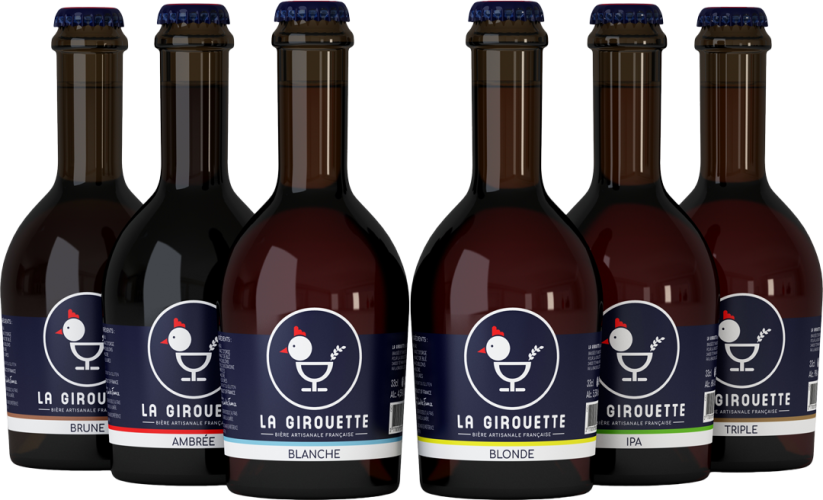 la-girouette-gamme-gd-33cl_vignobles-vellas.com_1080x656px Gamme Bière La Girouette : Brune, Ambrée, Blanche, Blonde, IPA et Triple - Vignobles Languedoc - Vignobles Vellas -- La Girouette Beer Range: Brown, Amber, White, Blonde, IPA and Triple - French Wine Languedoc.
